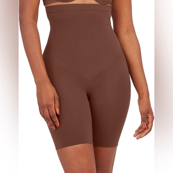 Spanx Higher Power Shorts - High-Rise Waist Shapewear, Tummy Control, Breathable - Picture 1 of 5